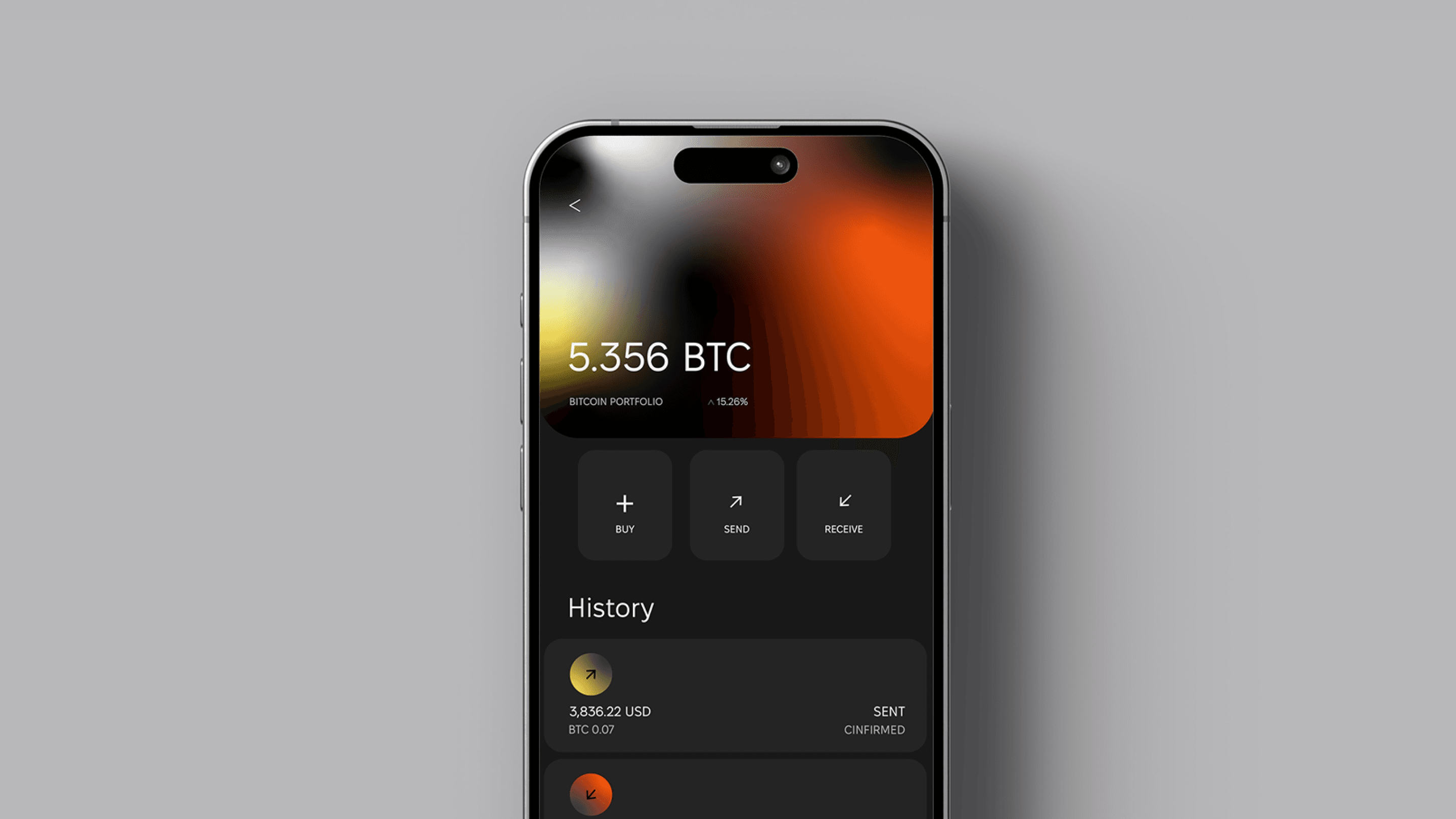 Lumi Wallet mobile portfolio interface