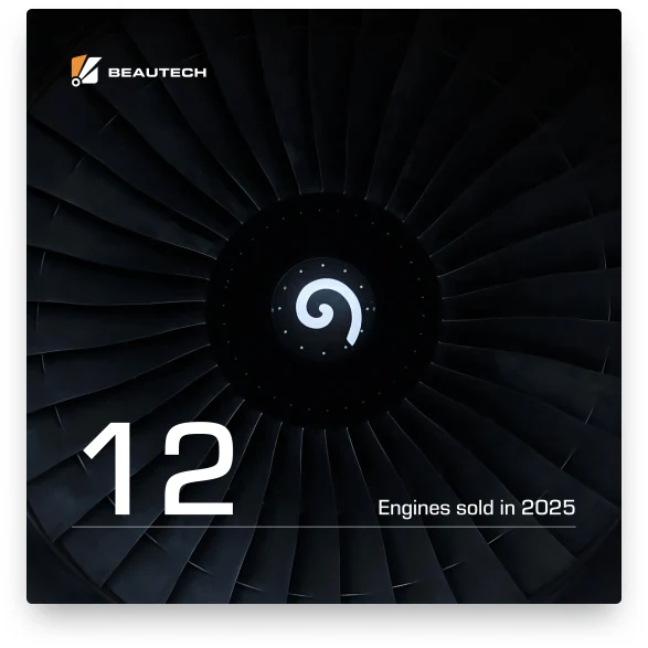 BeauTech twelve engines sold social post